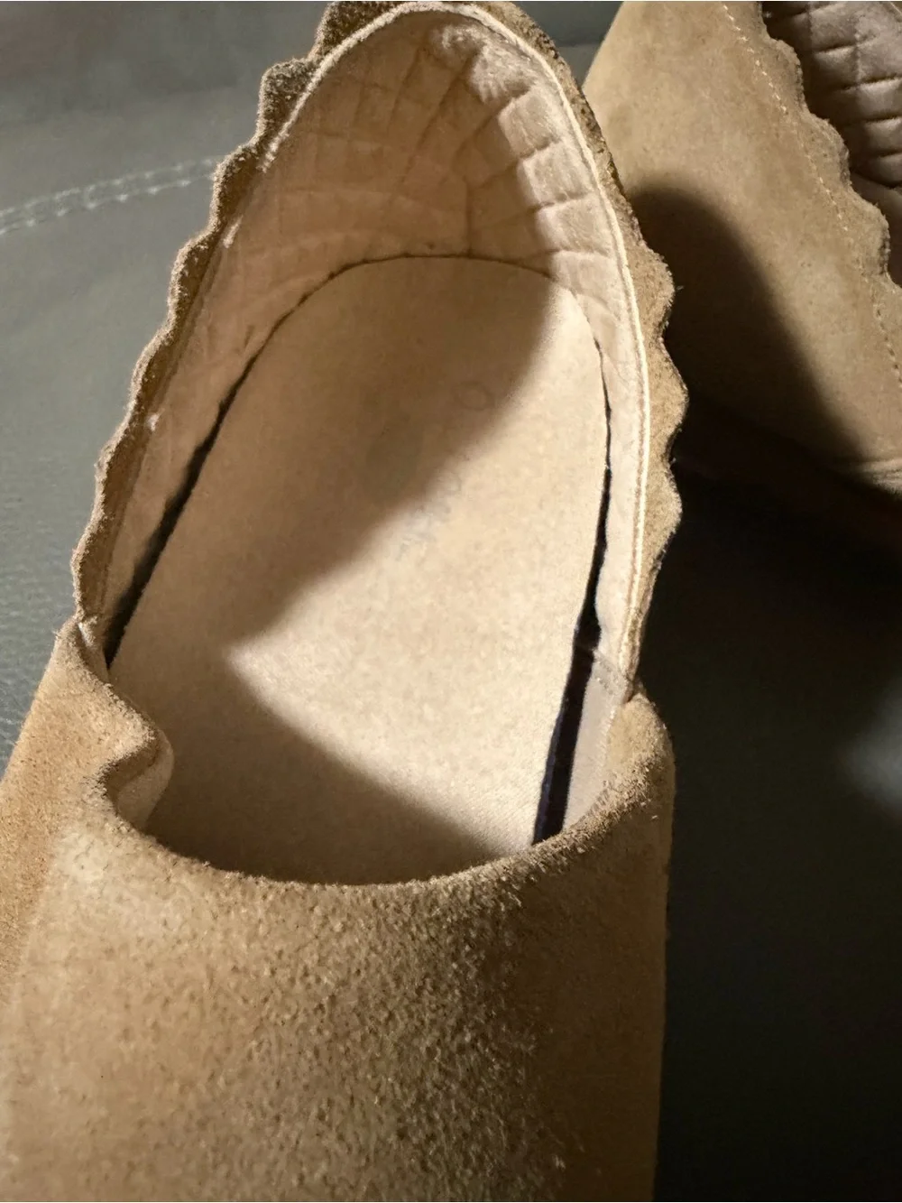 DR. SCHOLL'S WOMEN'S KATY Suede Slip-On Shoe in Tan